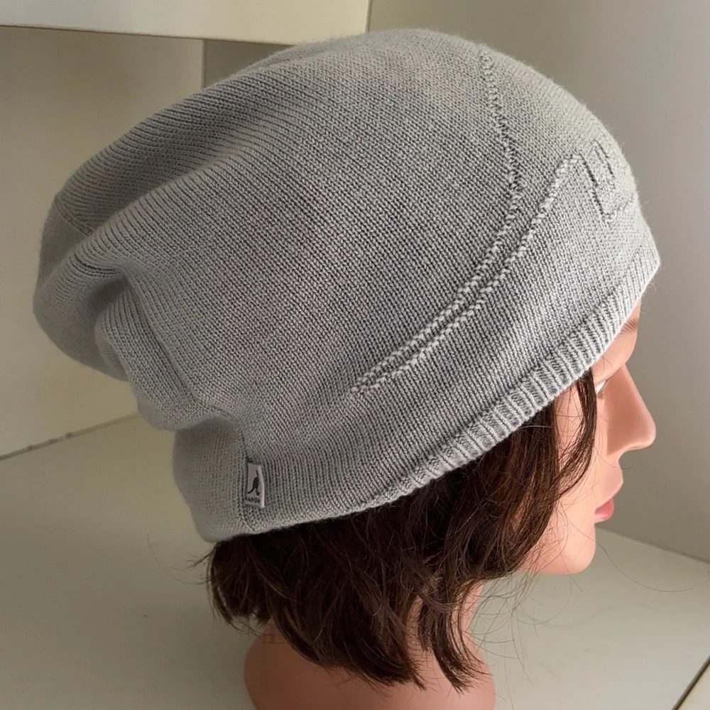Kangol Gray Knit Beanie  -Unisex